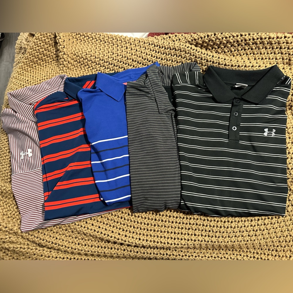 Men’s Under Armor Polo BUNDLE - 5 shirts ALL XXL
